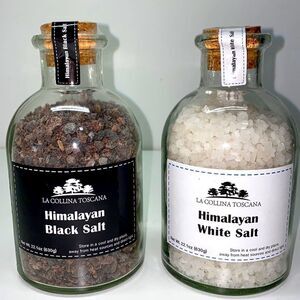 (🔥2)LA COLLINA TOSCANA HIMALAYAN WHITE SALT AND HIMALAYAN BLACK SALT
